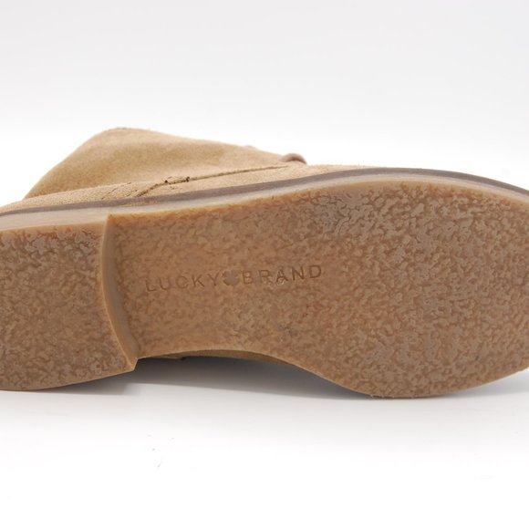 Lucky Brand Leather Suede Lace Up Chukka Boots Desert Tan Womens Us Size 8.5 M - Picture 8 of 12